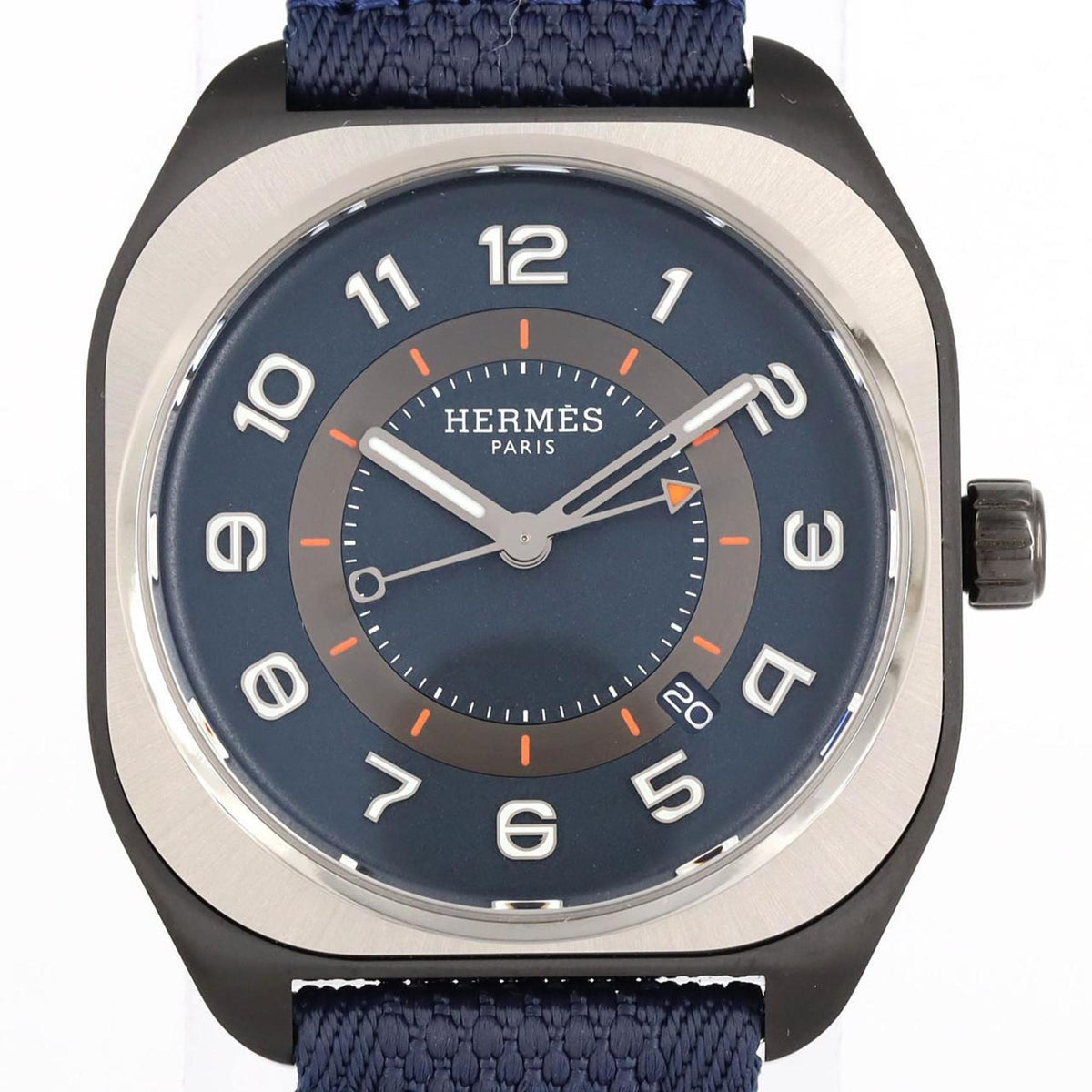 Pre-Owned Hermes H08 DLC SP1.748 TI Watch Automatic Winding