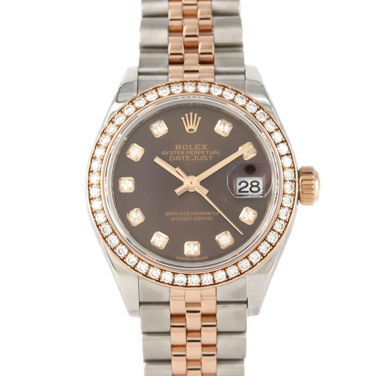 Pre-Owned Rolex Datejust 279381RBR SSxPG Automatic Watch, Random Number