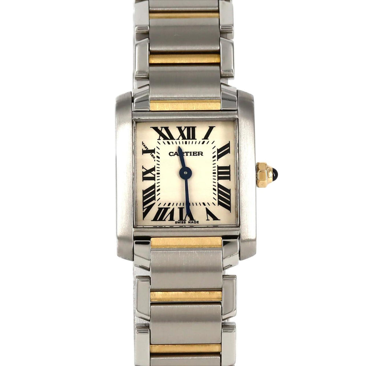 Pre-Owned Cartier Tank Francaise SM Combi W51007Q4 SSxYG Wristwatch Quartz
