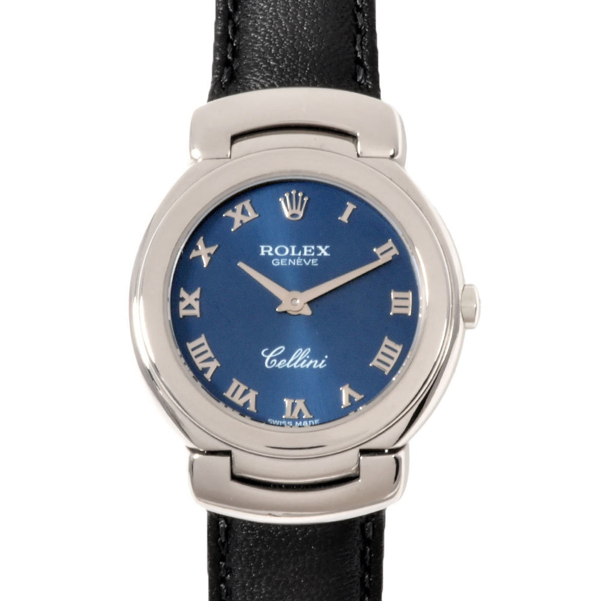 Pre-Owned ROLEX 6621/9 Cellini W Series Watch Quartz Blue Dial Ladies IT2Z9NUSDKZO