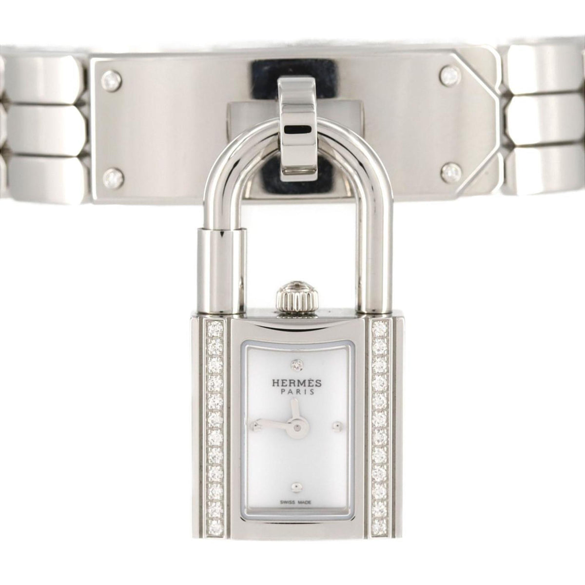 Montre-bracelet à quartz Hermes Kelly D-1P KE4.130 SS d'occasion 