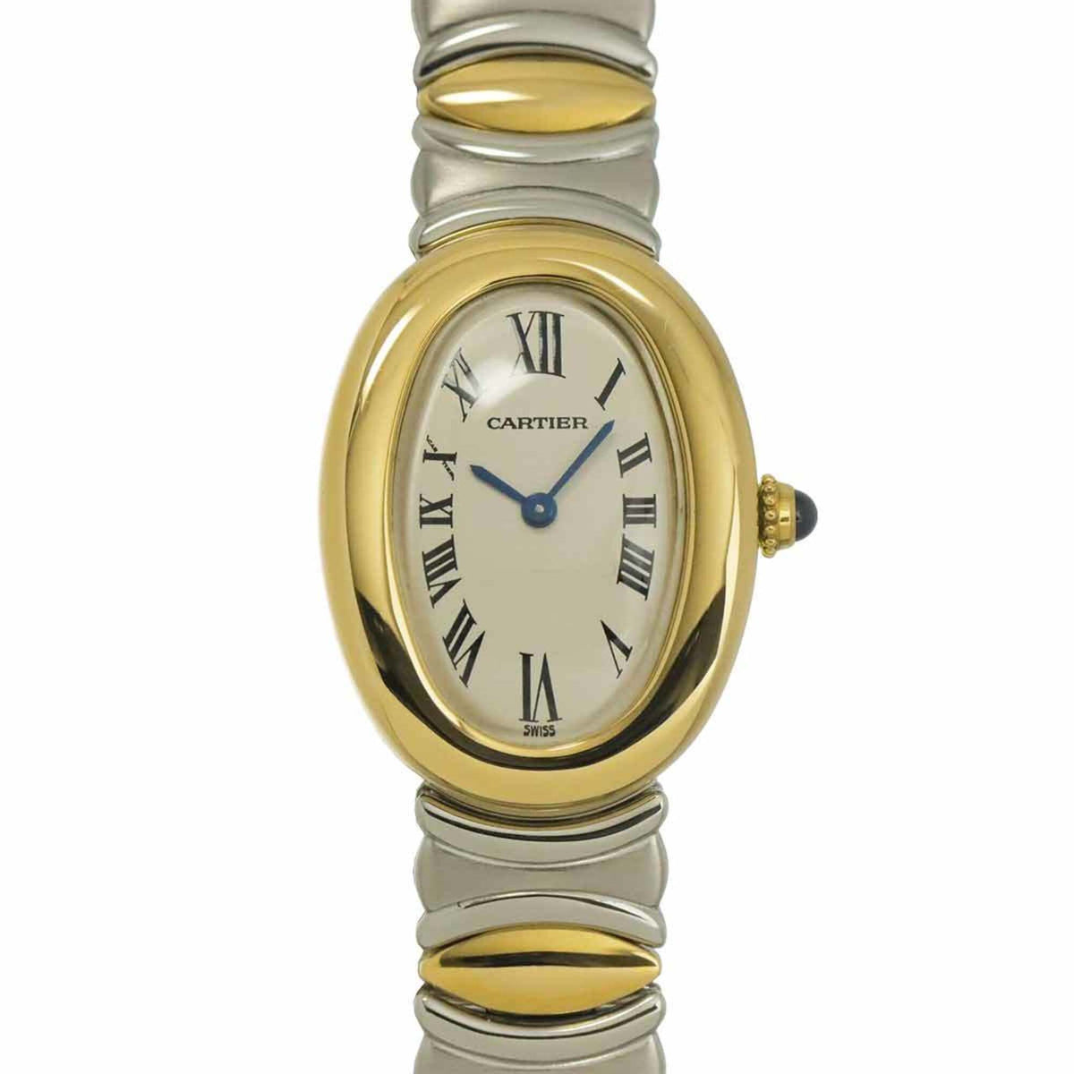 Pre-Owned Cartier Baignoire Belle Epoque W40002F2 Ladies' Watch, Ivory, 18K Yellow Gold, Quartz Watch