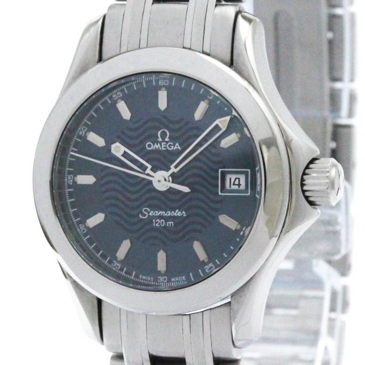 Montre Omega Seamaster 120M d'occasion à quartz en acier poli pour femme 2581.81 BF573075 
