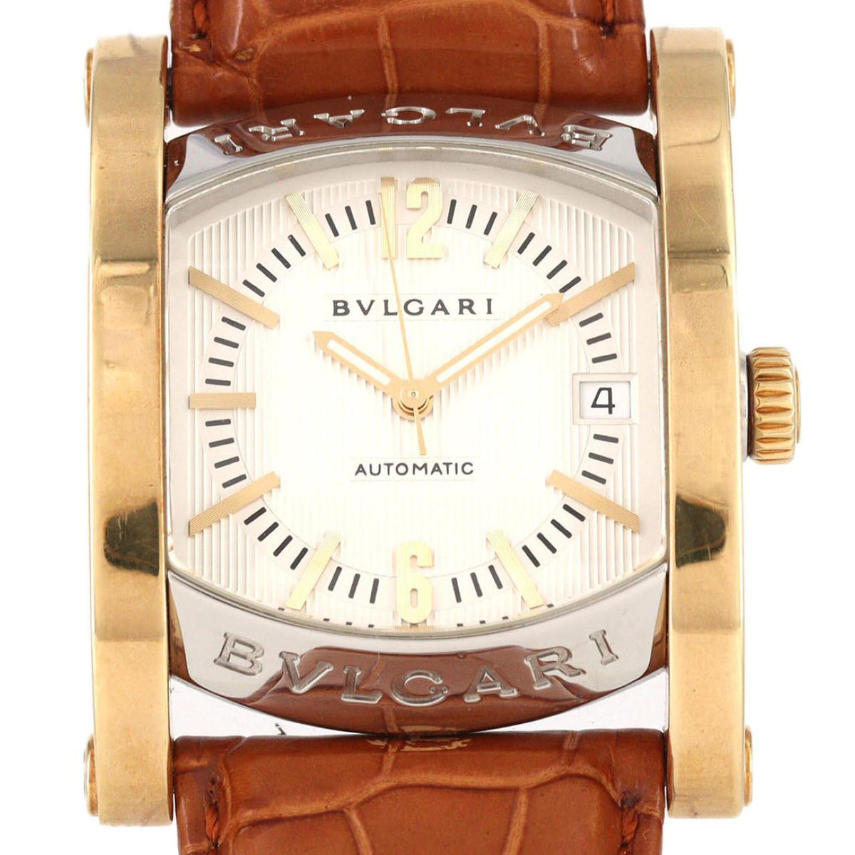 Pre-Owned Bulgari Assioma YG Combination AA44SG AA44C6SGLD SSxYG Automatic Watch