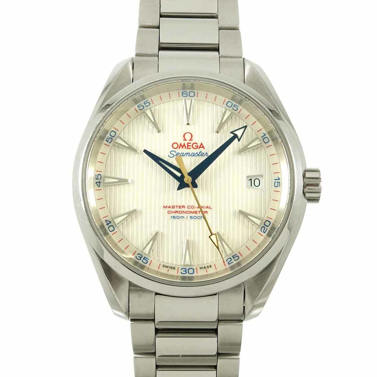 Pre-Owned OMEGA Seamaster Aqua Terra Co-Axial 231 10 42 21 02 004 Men's Watch with Date Display, Silver, Automatic