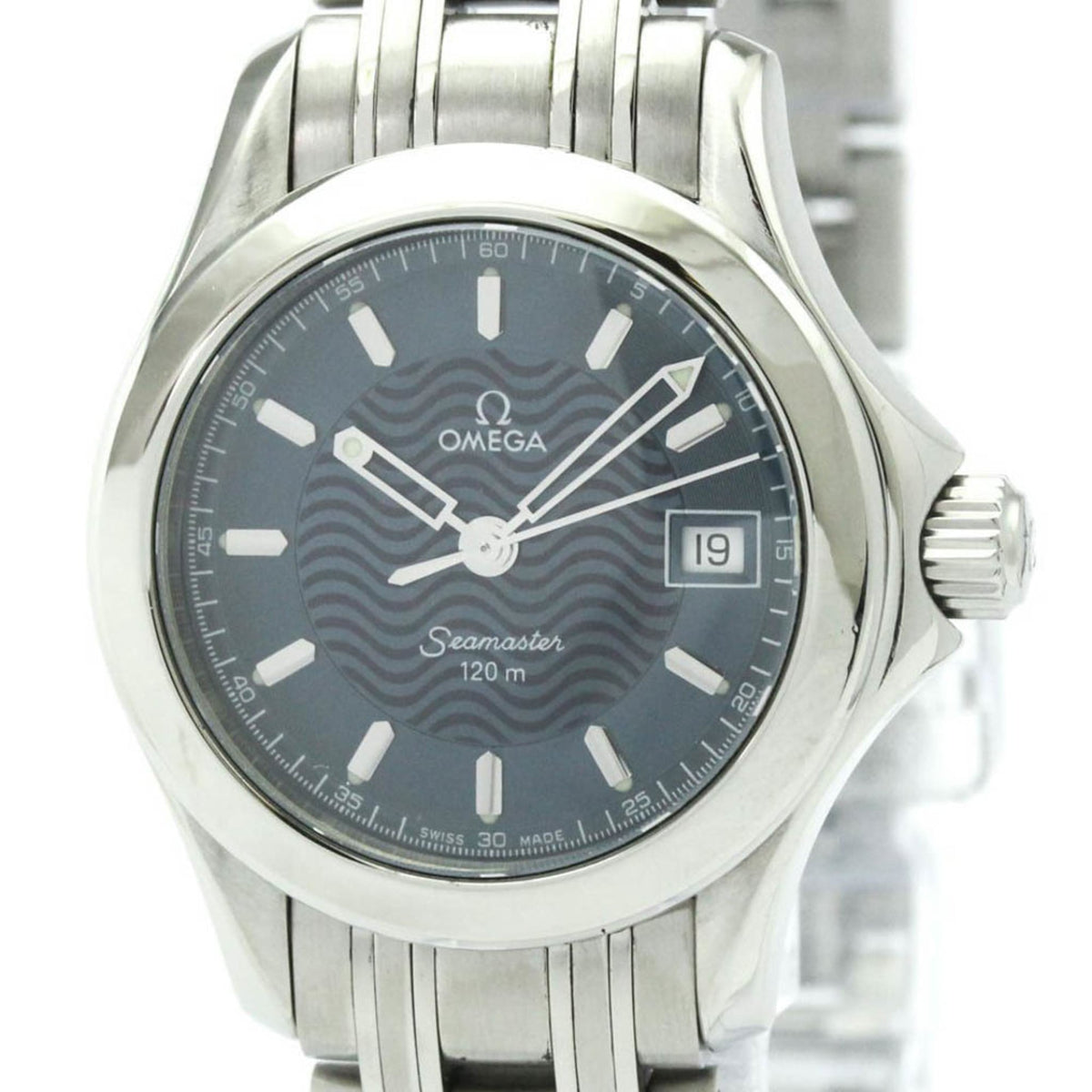 Pre-Owned OMEGA Seamaster 120M Steel Quartz Ladies Watch 2571.81 Polished