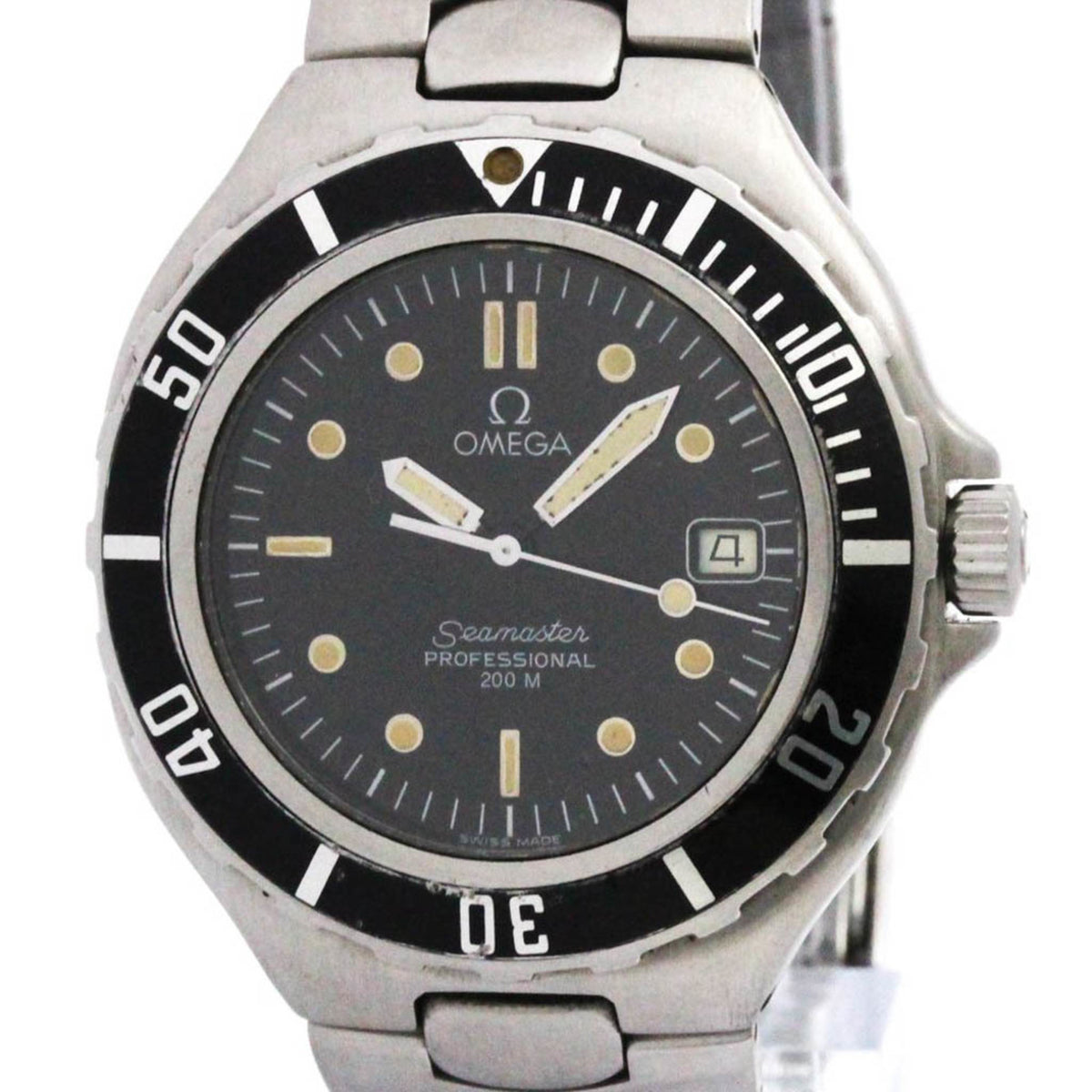 Pre-Owned OMEGA Seamaster Professional 200M Quartz Mens Watch 396.1052 Polished