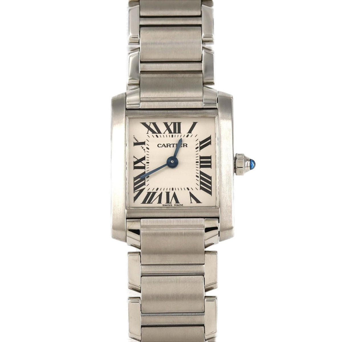 Pre-Owned Cartier Tank Francaise SM W51008Q3 SS Wristwatch Quartz