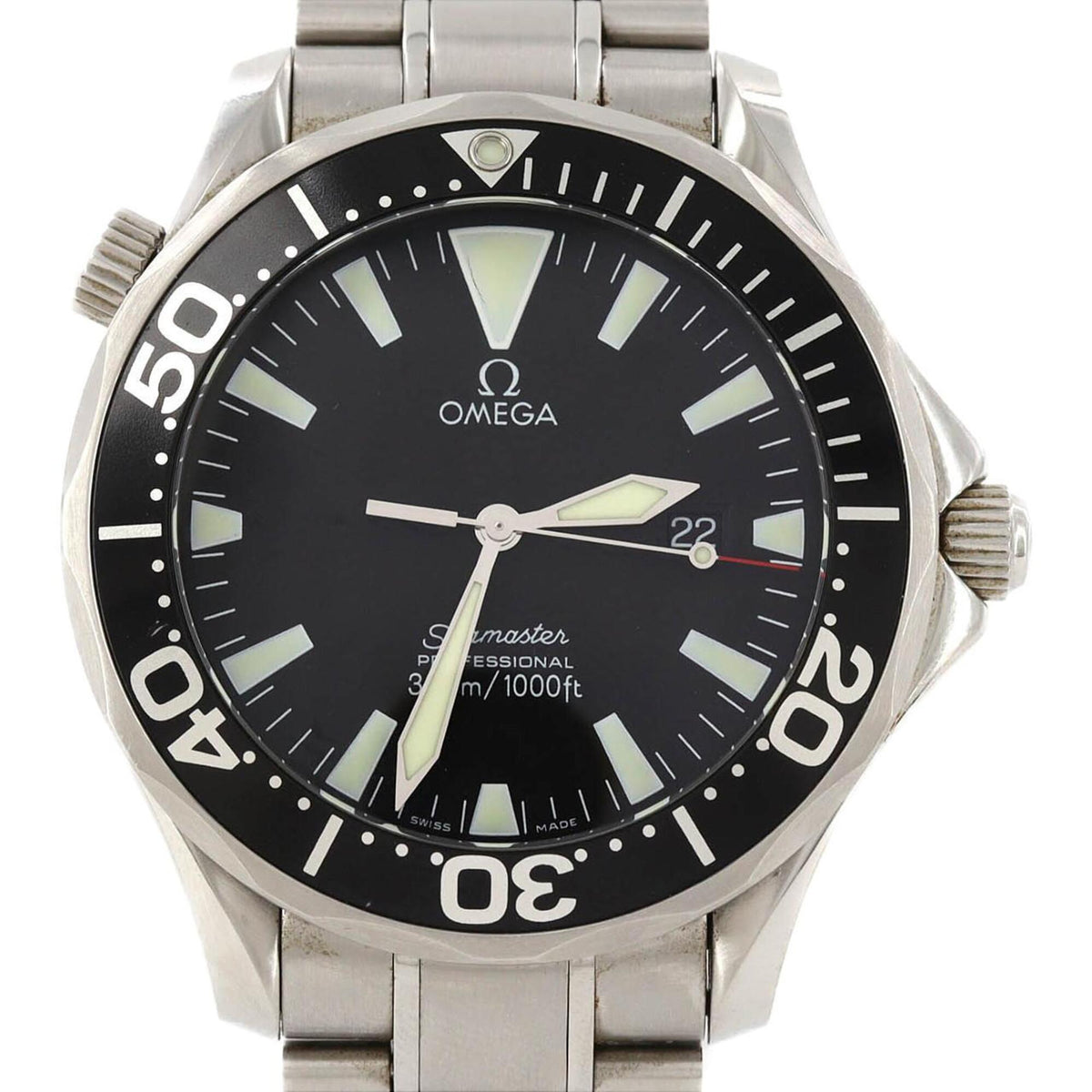 Pre-Owned Omega Seamaster Professional 2264.50 Stainless Steel Quartz Watch