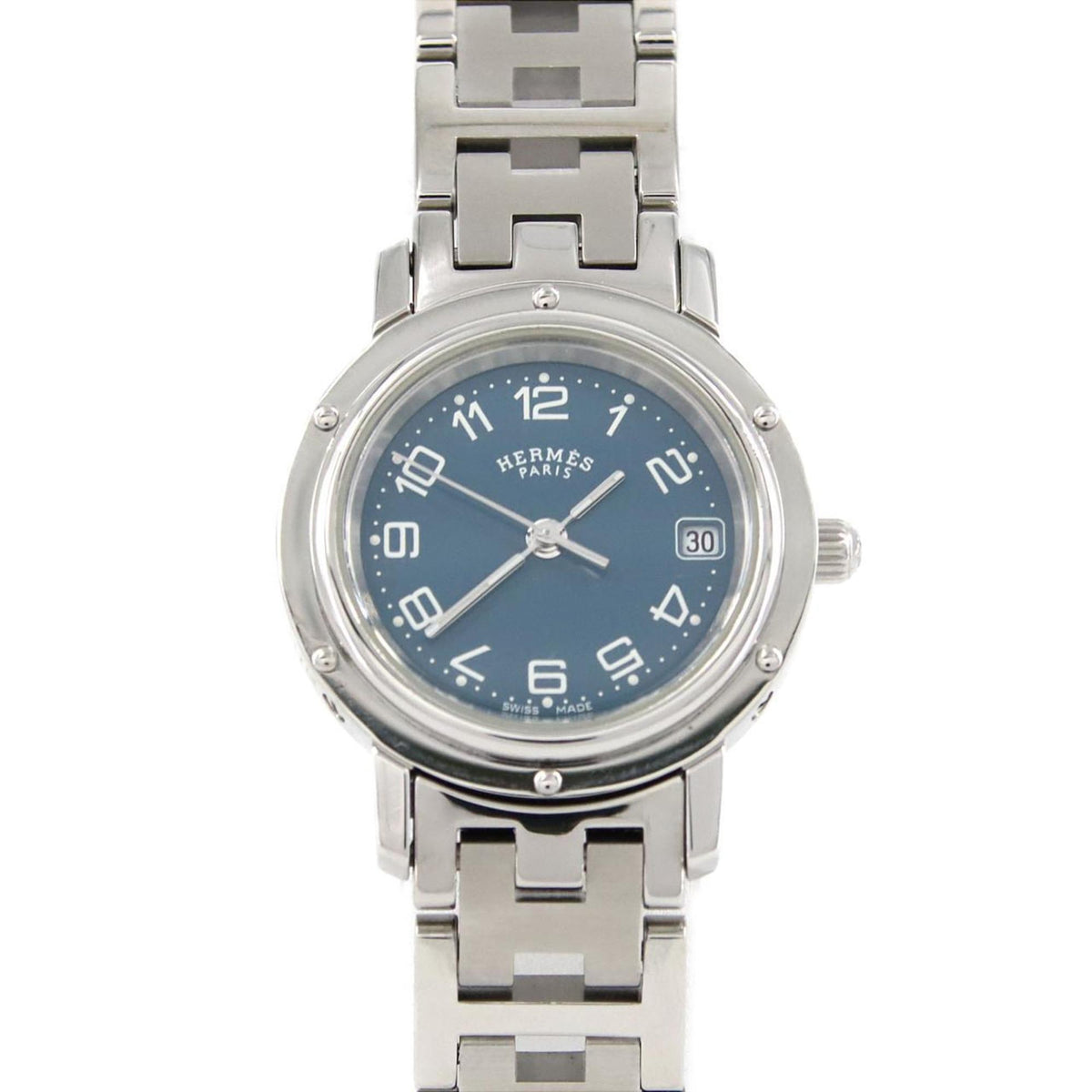 Pre-Owned Hermes Clipper CL4.210 SS Quartz Watch