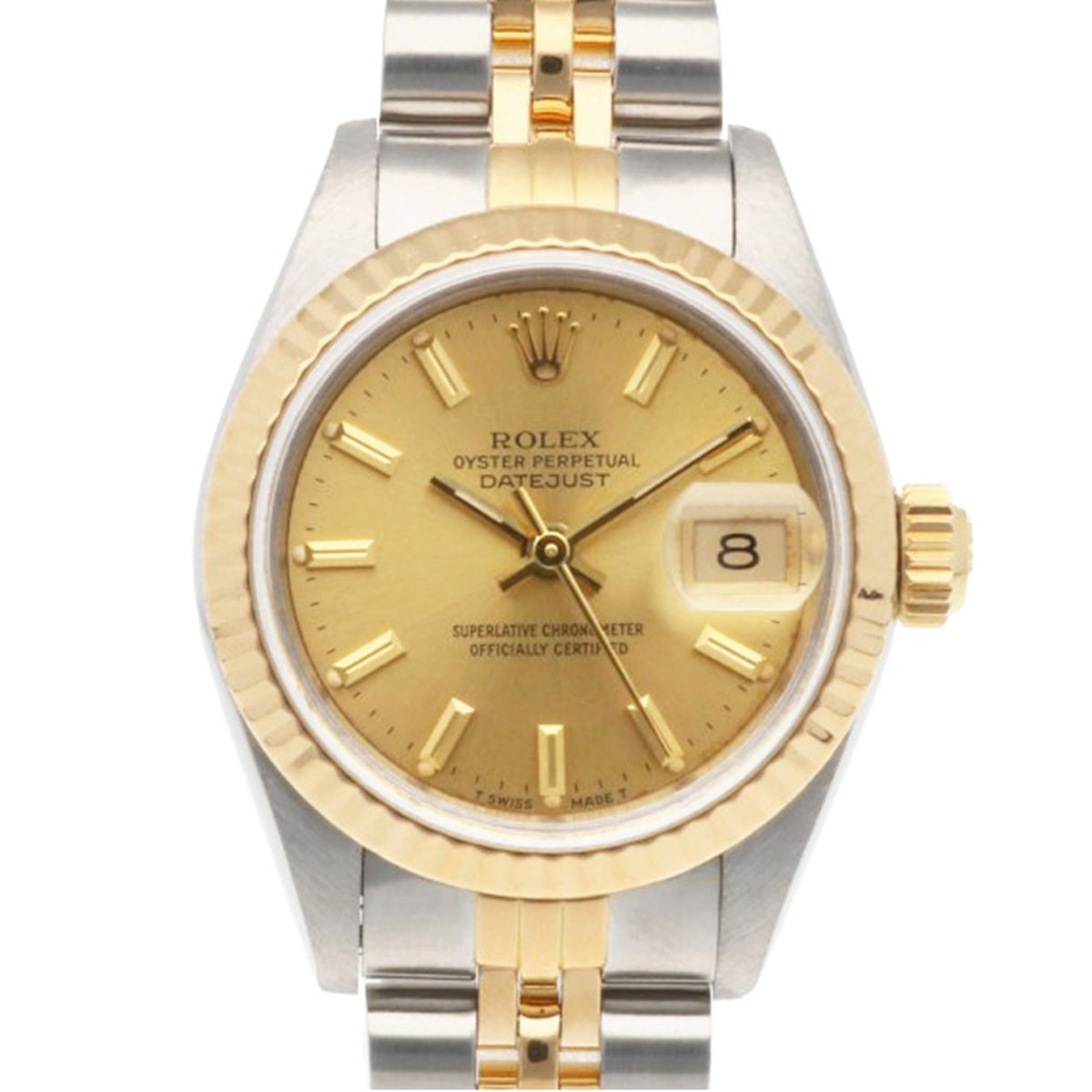 Pre-Owned Rolex Datejust Oyster Perpetual Wristwatch, Stainless Steel, 69173, Automatic Winding, Overhauled, Polished, Serial Number 94, Ladies' ROLEX