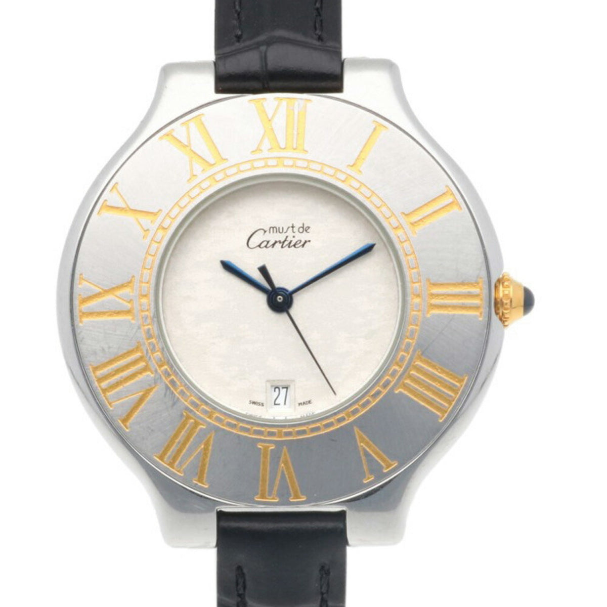 Montre Cartier Must 21 d'occasion en acier inoxydable 126 000P à quartz pour femme CARTIER 