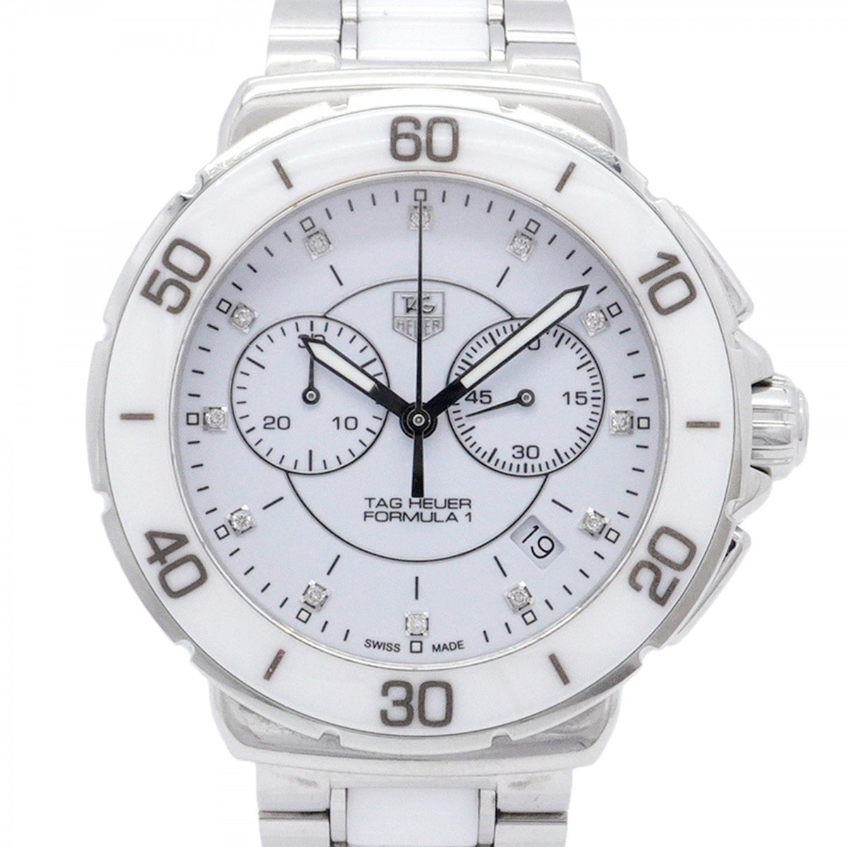 Pre-Owned TAG Heuer Formula 1 CAH1200.BA0863 White Dial Men's Watch
