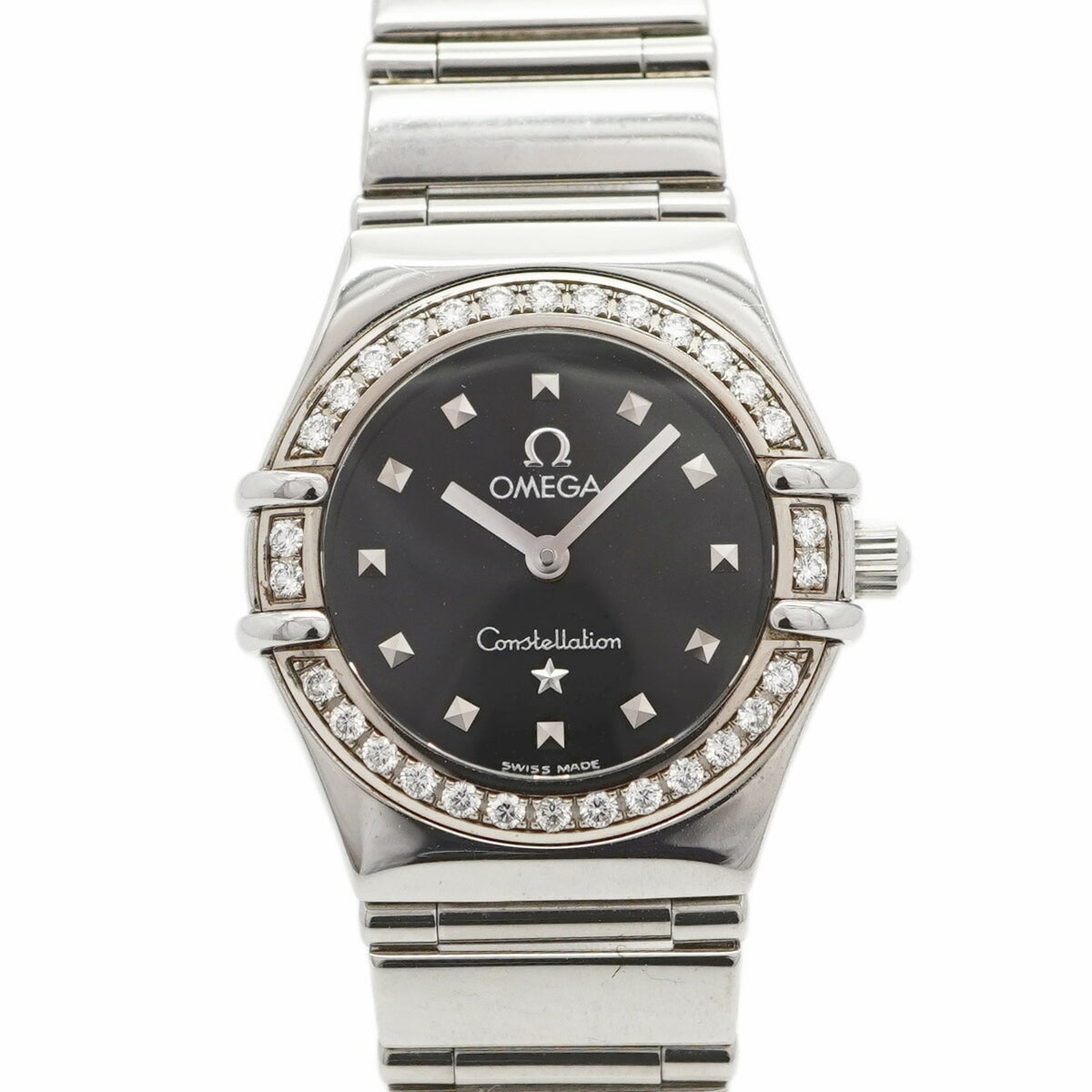 Pre-Owned Omega Constellation 1465.51 Black Dial Women's Watch