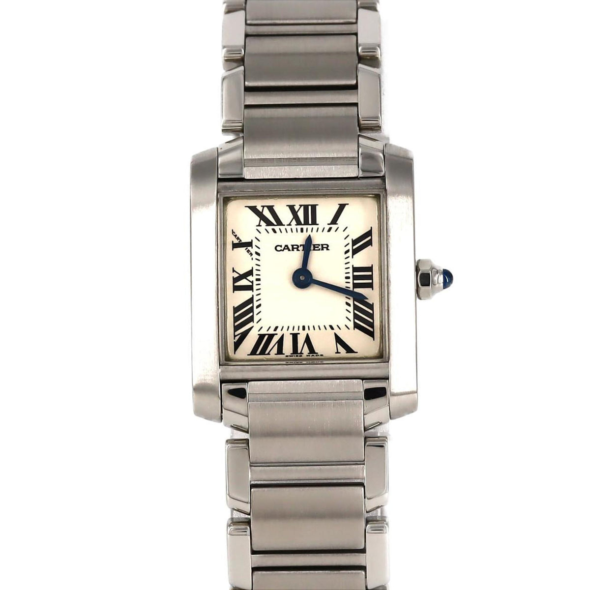 Pre-Owned Cartier Tank Francaise SM W51008Q3 SS Wristwatch Quartz