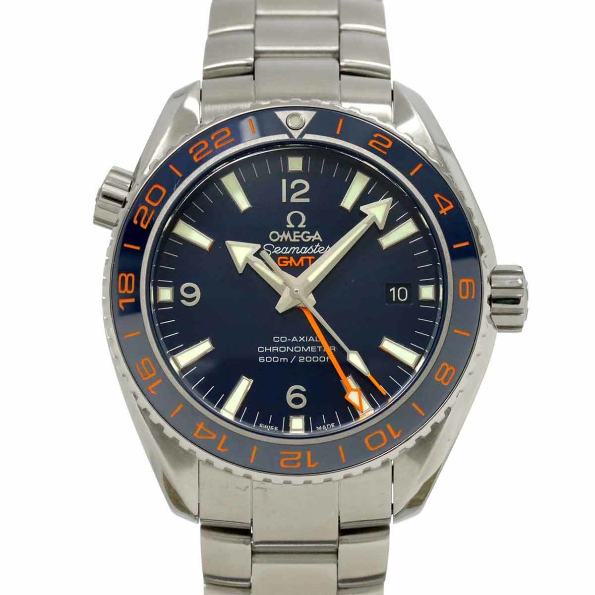 Pre-Owned OMEGA Seamaster Planet Ocean 600M Co-Axial GMT 232 30 44 22 03 001 Men's Watch Automatic Winding