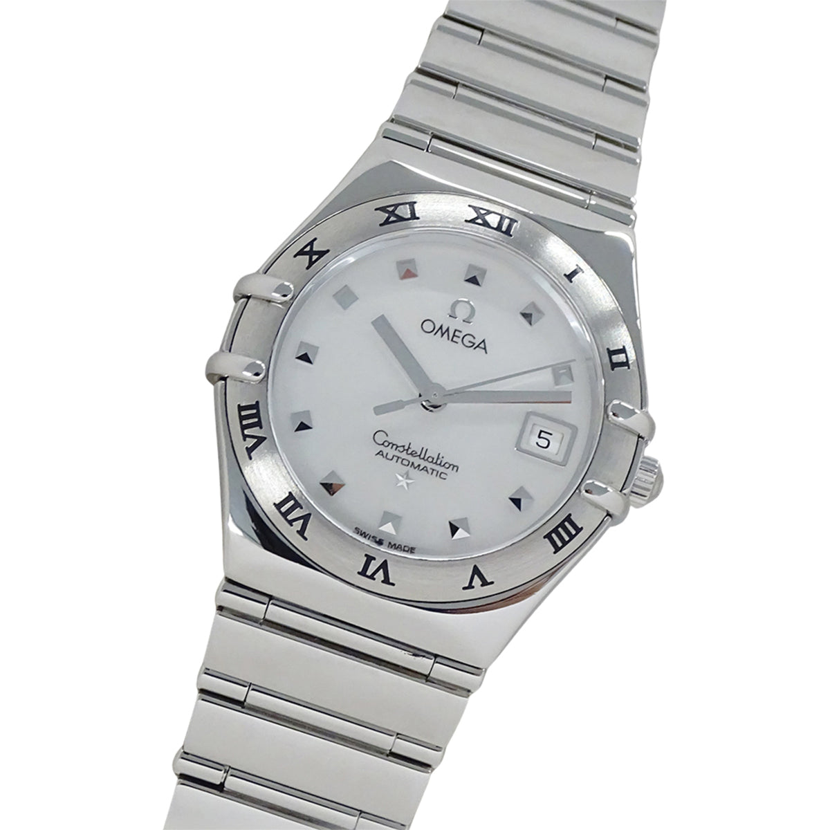 Pre-Owned Omega Constellation 1591.71 Women's Watch, Brand Name, Shell Case, Date Display, Automatic Movement, Stainless Steel (SS), Silver