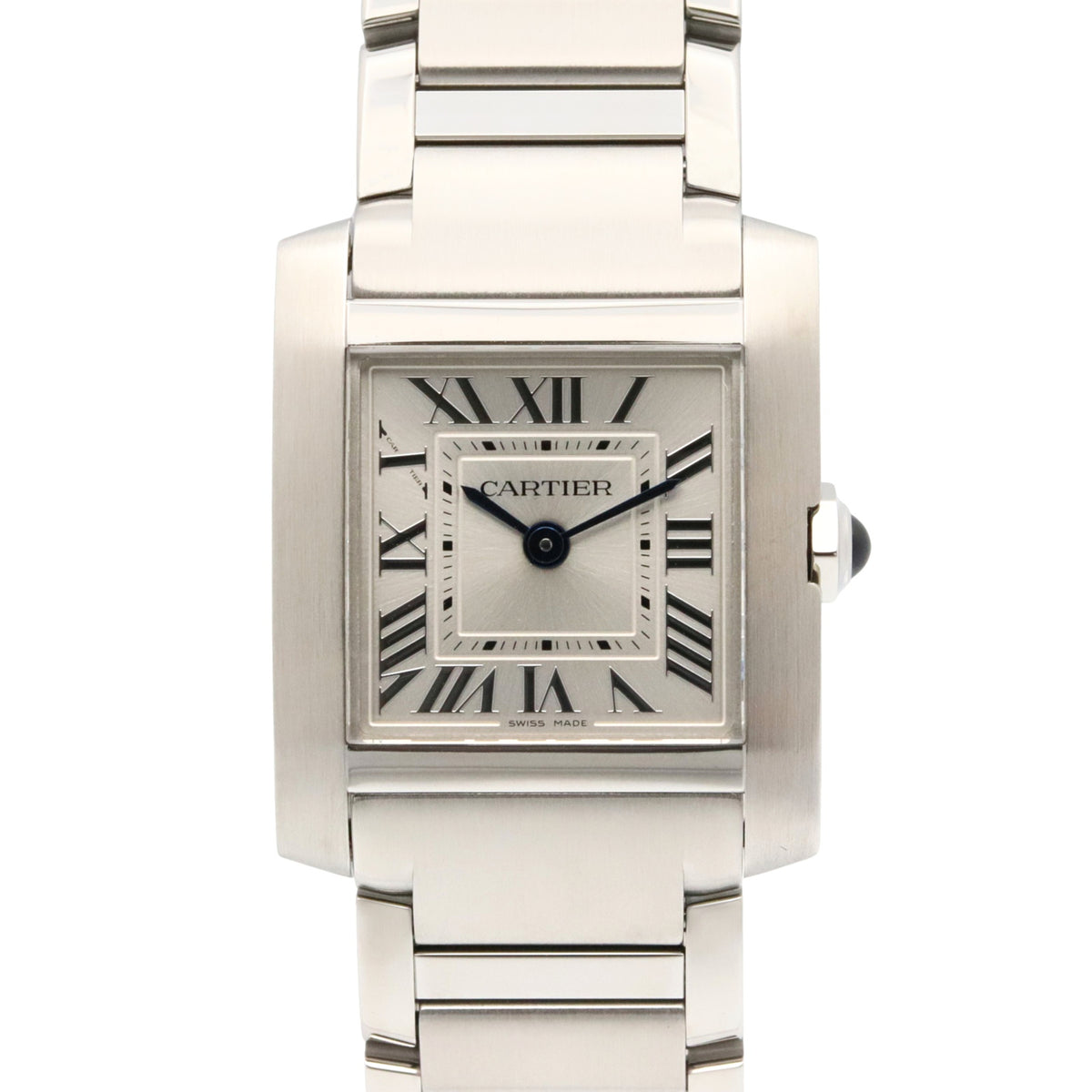 Pre-Owned Cartier Tank Fran?aise SM Watch, Stainless Steel, Women's, Silver, WSTA0065