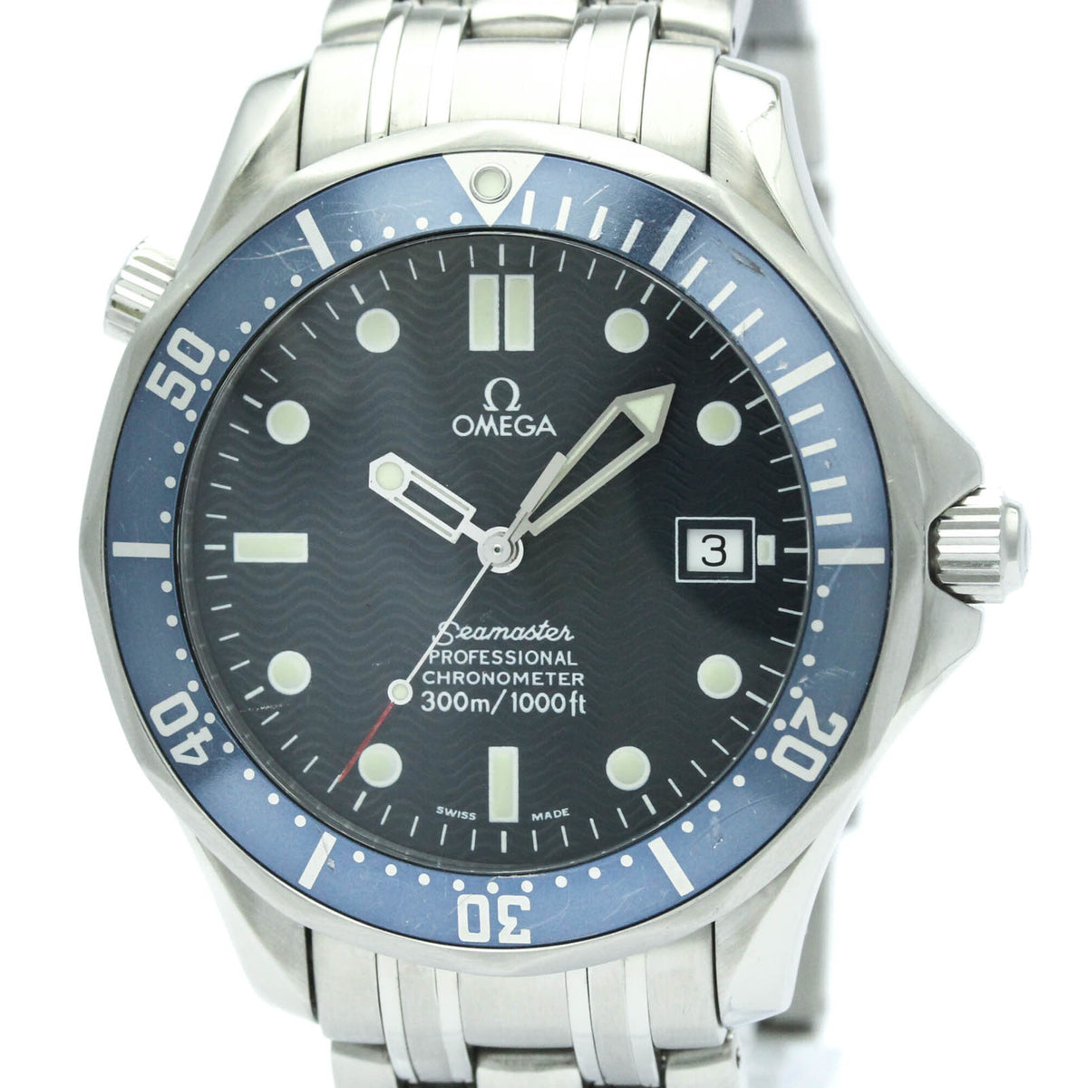 Pre-Owned OMEGA Seamaster Professional 300M Automatic Watch 2531.80 Polished