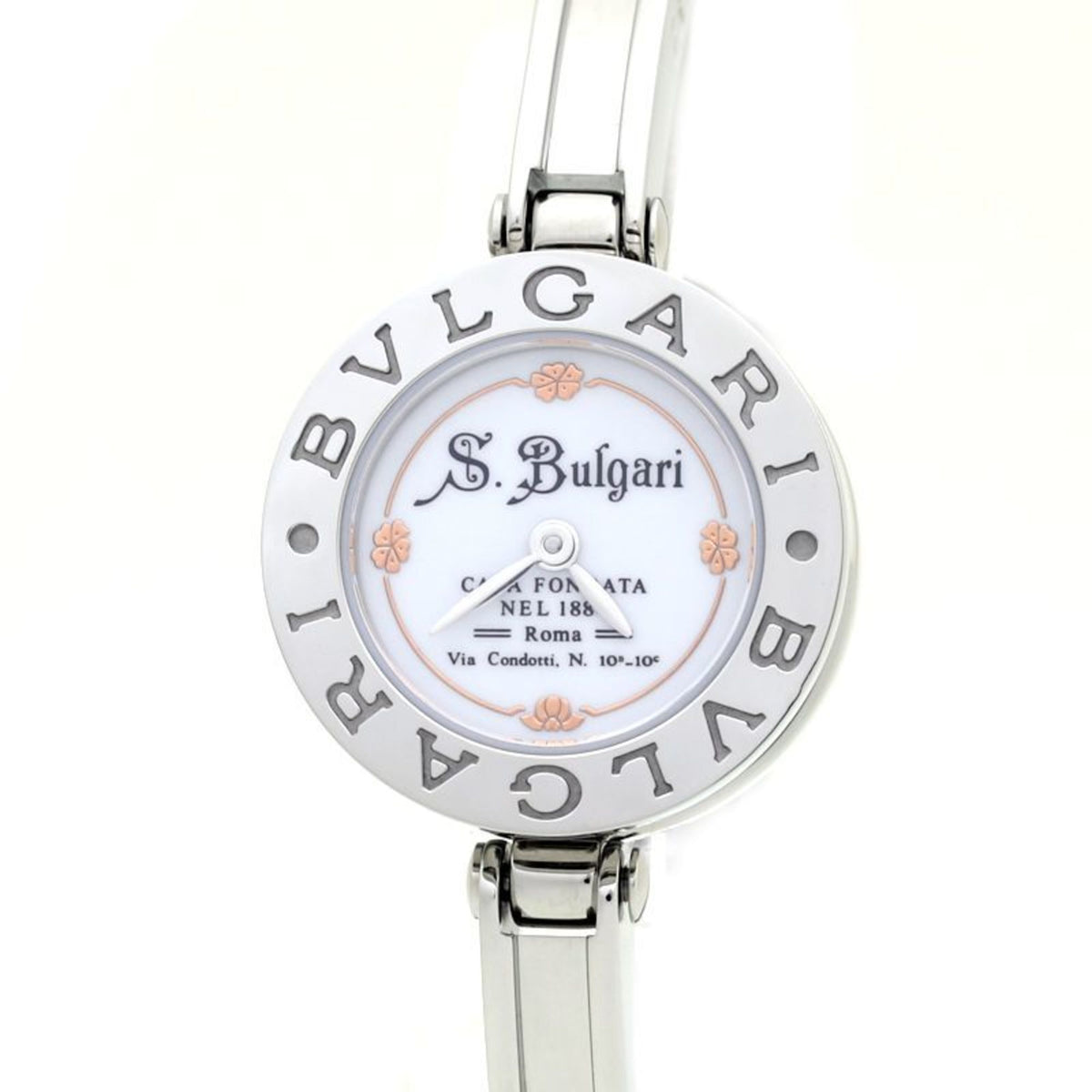 Pre-Owned Bvlgari BVLGARI B.zero1 BZ22WSS 125 125th Anniversary Model S Size Stainless Steel Women's 39030