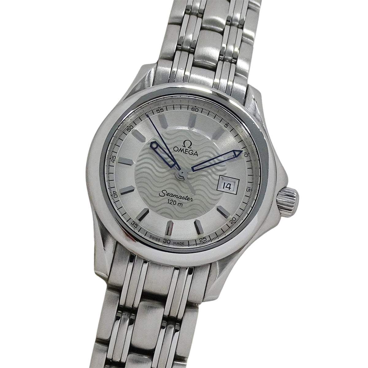 Pre-Owned OMEGA Seamaster 2571.31 Women's Watch, 120m, Date, Quartz, QZ, Stainless Steel, Silver, Polished