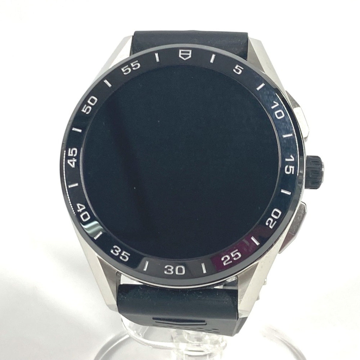 Pre-Owned TAG HEUER SBG8A10 Smart Watch CONNECTED Men's Logo Wristwatch Rubber Black