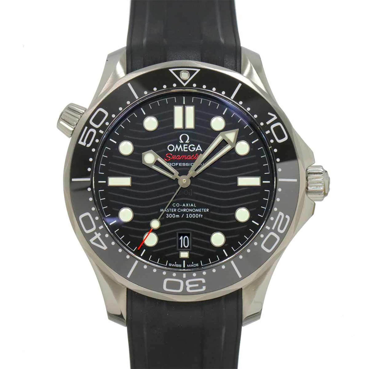 Pre-Owned OMEGA Seamaster Co-Axial Master Chronometer 210 32 42 20 01 001 Men's Watch with Date Display, Black, Automatic