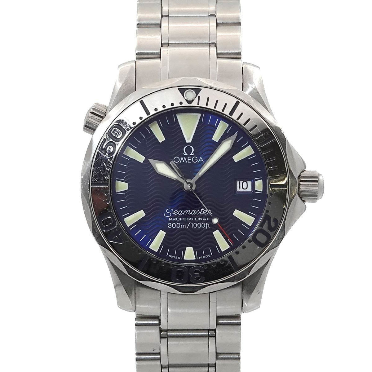 Pre-Owned OMEGA Seamaster 300 Professional 2263 80 Boys' Watch with Date, Blue Quartz Movement