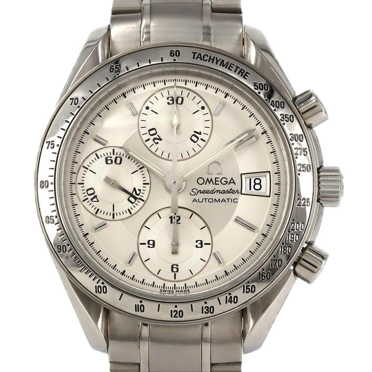 Pre-Owned Omega Speedmaster Date 3513.30 SS Automatic Watch