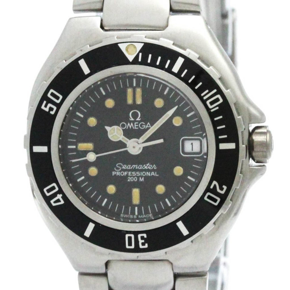 Pre-Owned OMEGA Seamaster Professional Stainless Steel Ladies Watch 796.1041 Polished