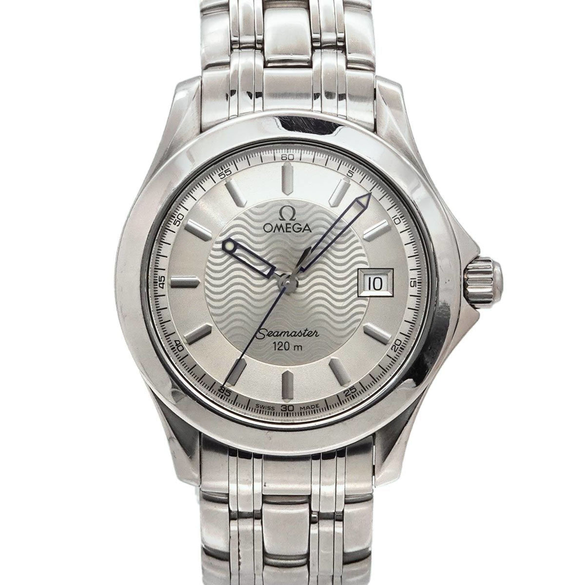 Pre-Owned OMEGA Seamaster 120 2511 31 Men's Watch with Date, Silver Quartz Movement