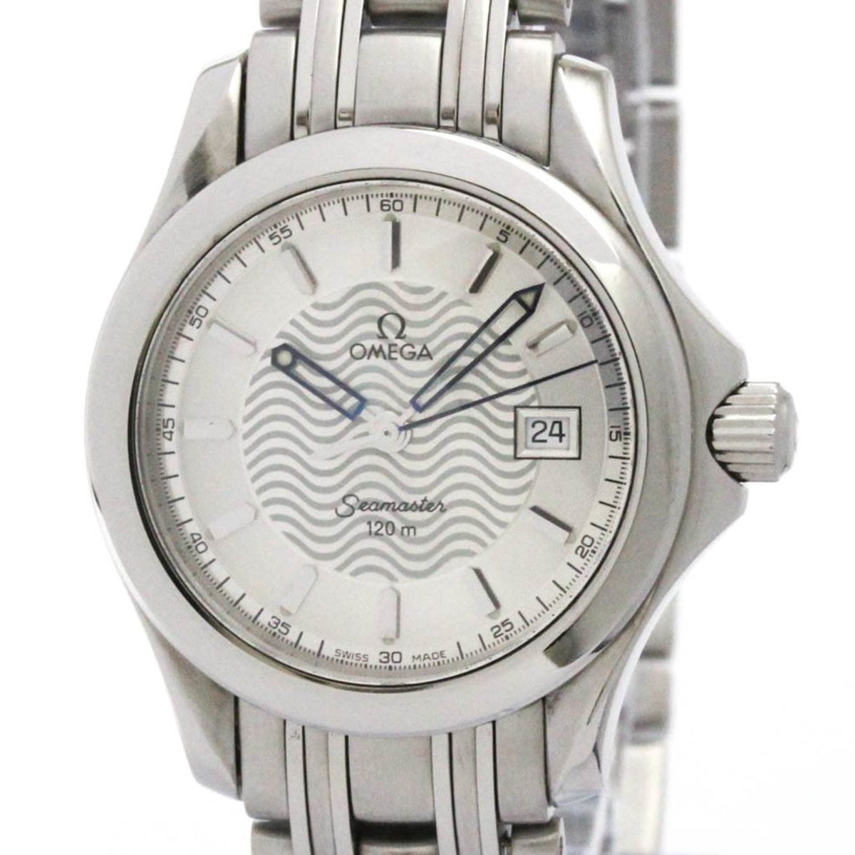 Pre-Owned OMEGA Seamaster 120M Steel Quartz Ladies Watch 2571.31 Polished