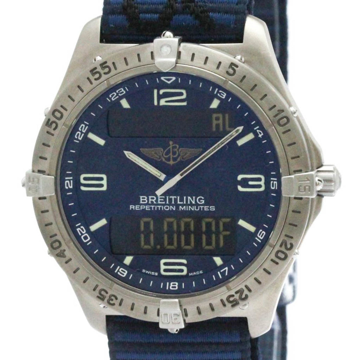 Montre homme Breitling Aerospace Titanium Quartz E65062 d'occasion polie 