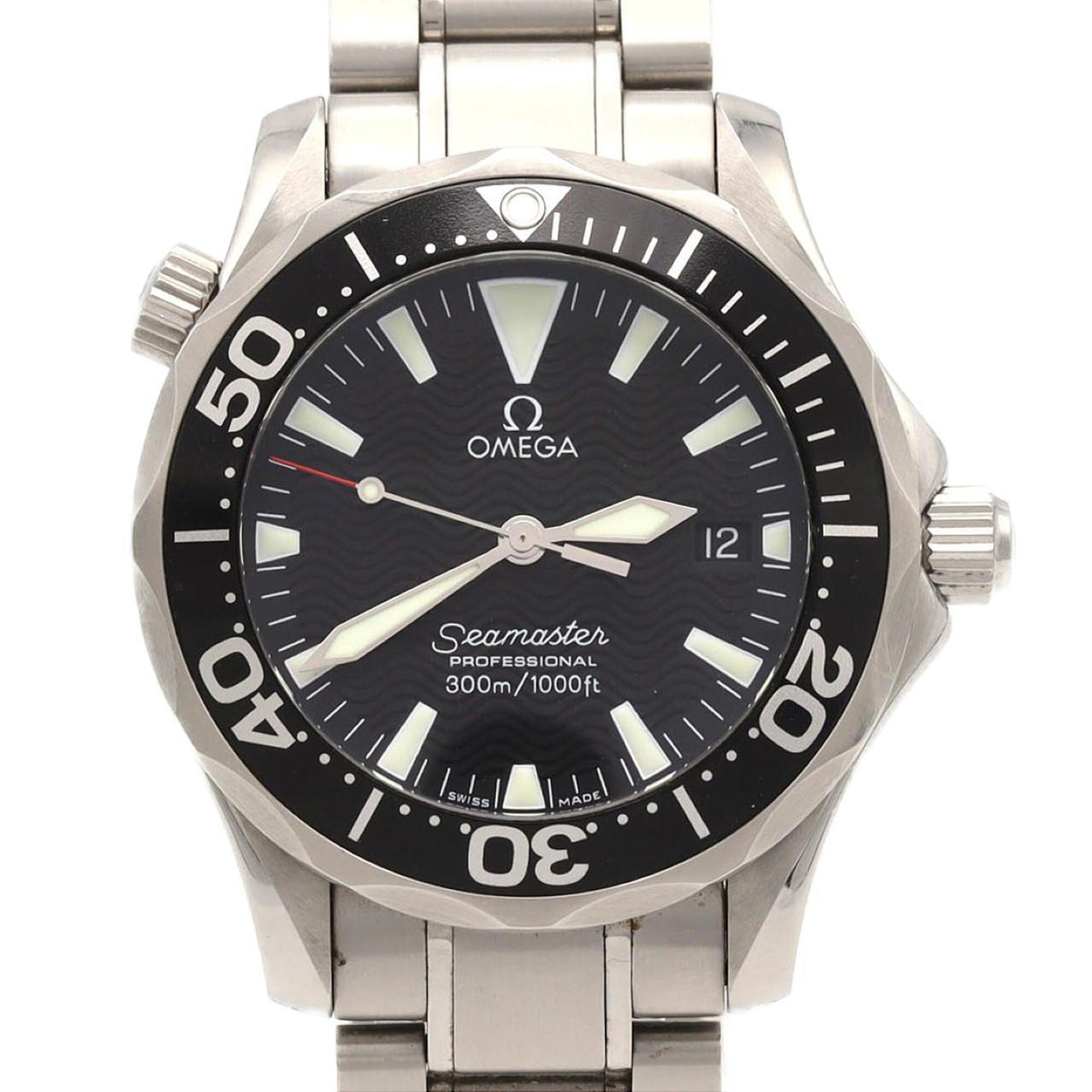 Pre-Owned Omega Seamaster Professional 2262.50 Stainless Steel Quartz Watch