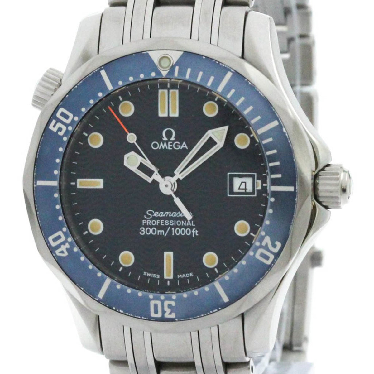 Pre-Owned Polished OMEGA Seamaster Professional 300M Steel Mid Size Watch 2561.80 BF581533