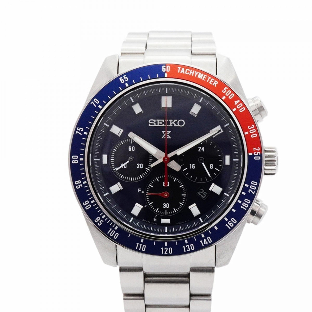 Pre-Owned Seiko Grand V192-0AH0 Navy Dial Men's Watch