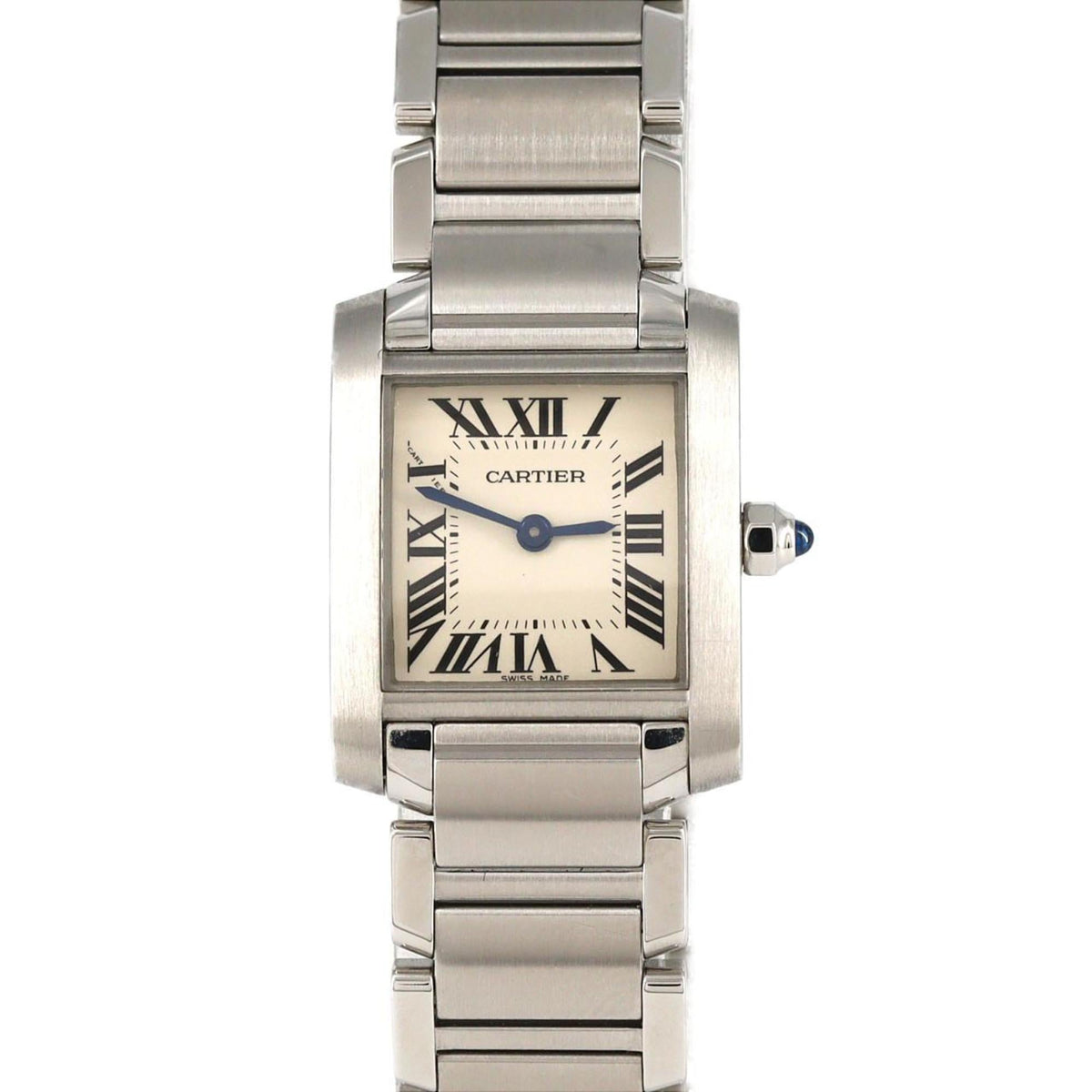 Pre-Owned Cartier Tank Fran?aise SM W51008Q3 Stainless Steel Quartz Watch