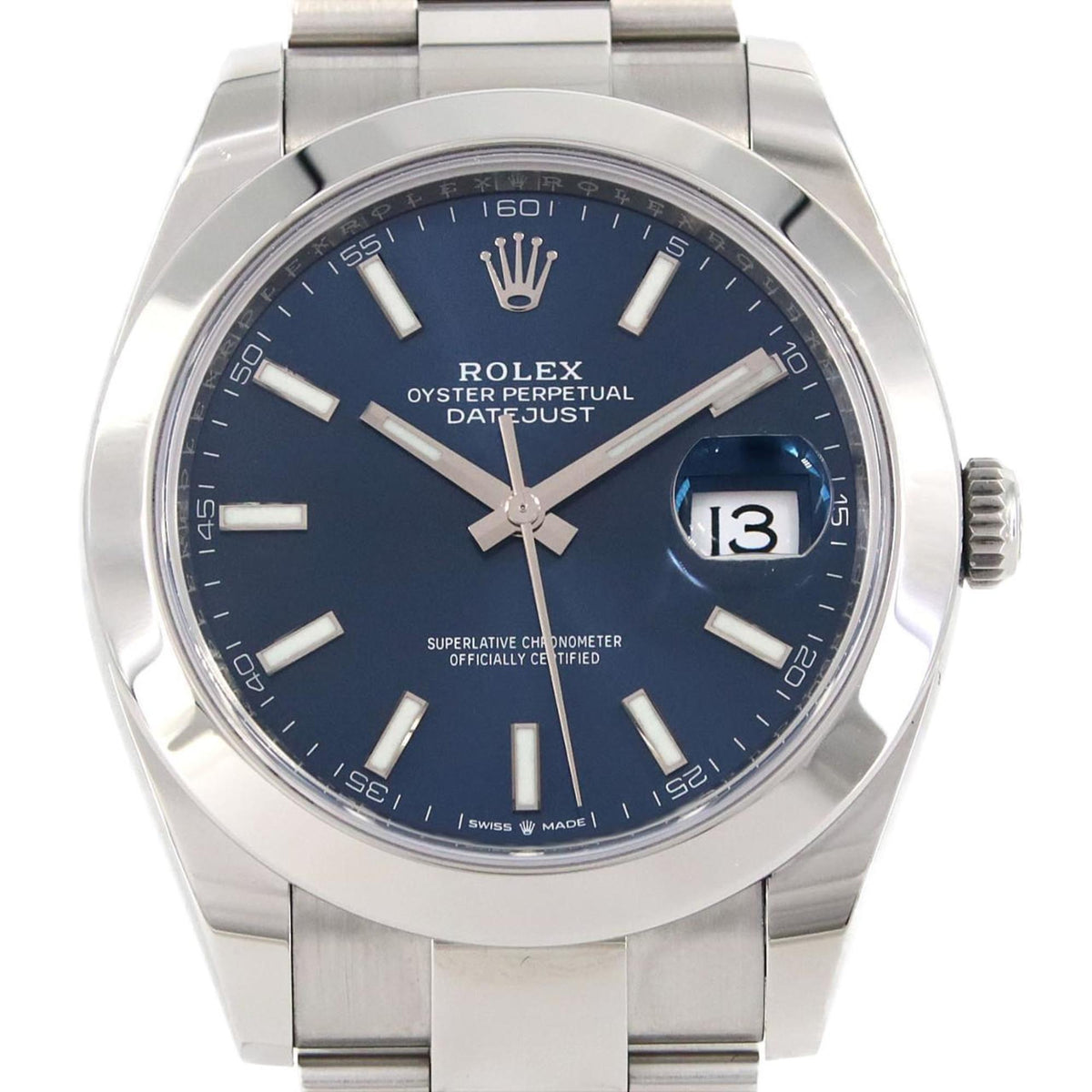 Pre-Owned Rolex Datejust 126300 SS Wristwatch Automatic Random Number