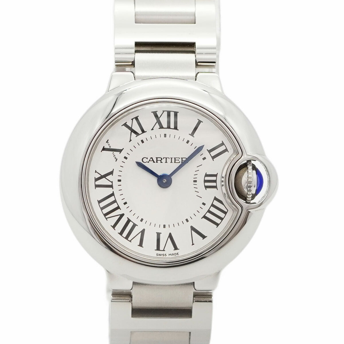 Pre-Owned Cartier Ballon Bleu W69010Z4 Silver Dial Women's Watch