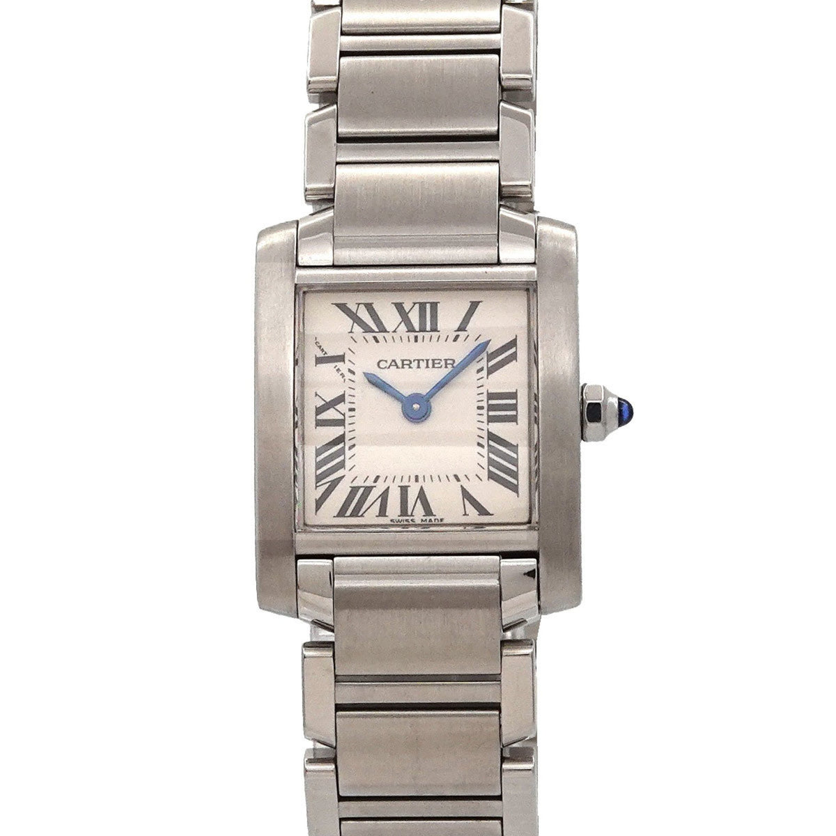 Pre-Owned Cartier Tank Francaise SM W51008Q3 Women's Ivory Quartz Watch