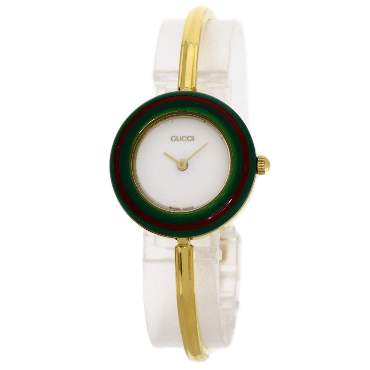 Pre-Owned Gucci 11/12.2 Interchangeable Bezel Watch GP/GP Women's GUCCI