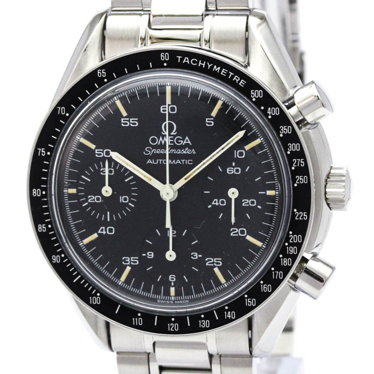 Pre-Owned OMEGA Speedmaster Automatic Steel Mens Watch 3510.50 Polished