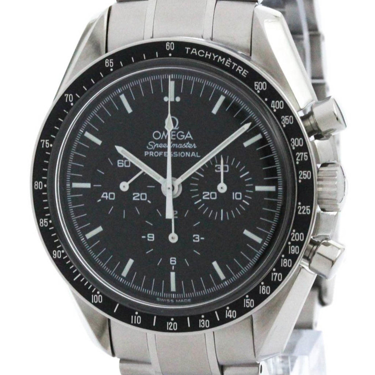 Pre-Owned OMEGA Speedmaster Professional Apollo 17 LTD Steel Moon Watch 3574.51 Polished