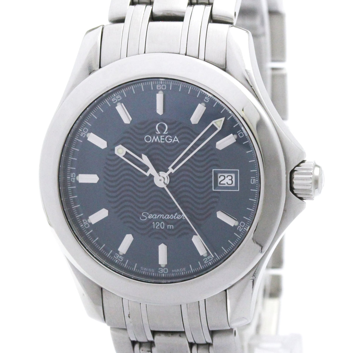 Pre-Owned OMEGA Seamaster 120M Steel Quartz Mens Watch 2511.81 Polished