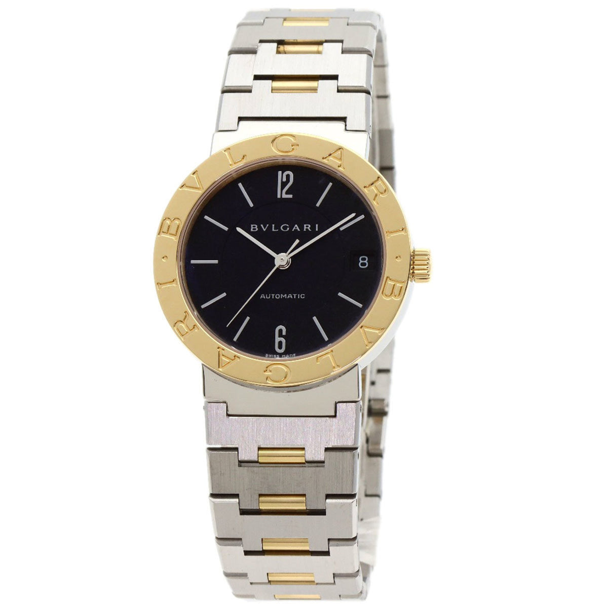 Montre-bracelet BVLGARI BB33SG d'occasion en acier inoxydable SSxK18YG K18YG pour homme 