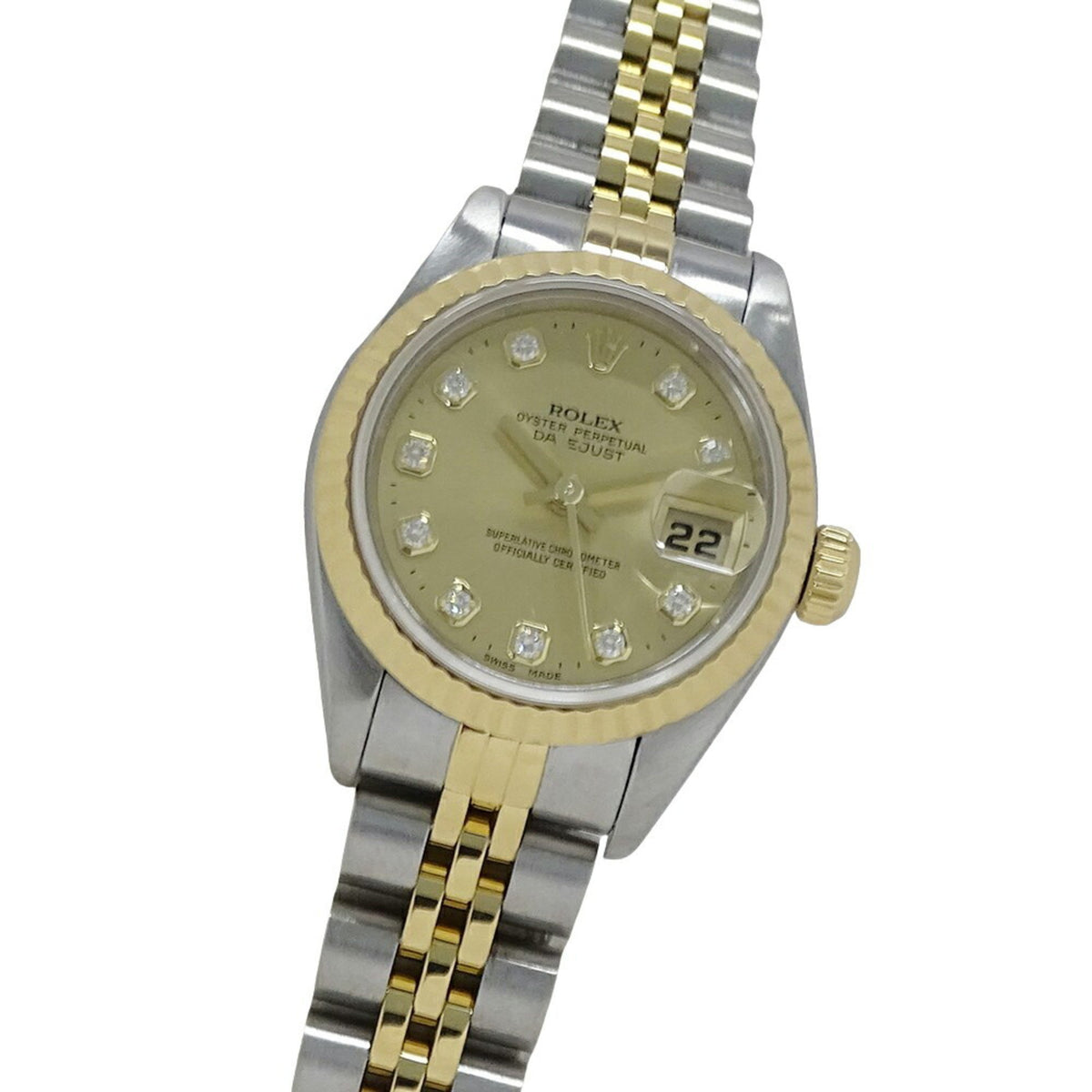 Pre-Owned Rolex ROLEX Datejust 79173G A series Ladies watch 10P Diamond Automatic AT Stainless steel SS Gold YG combination Polished