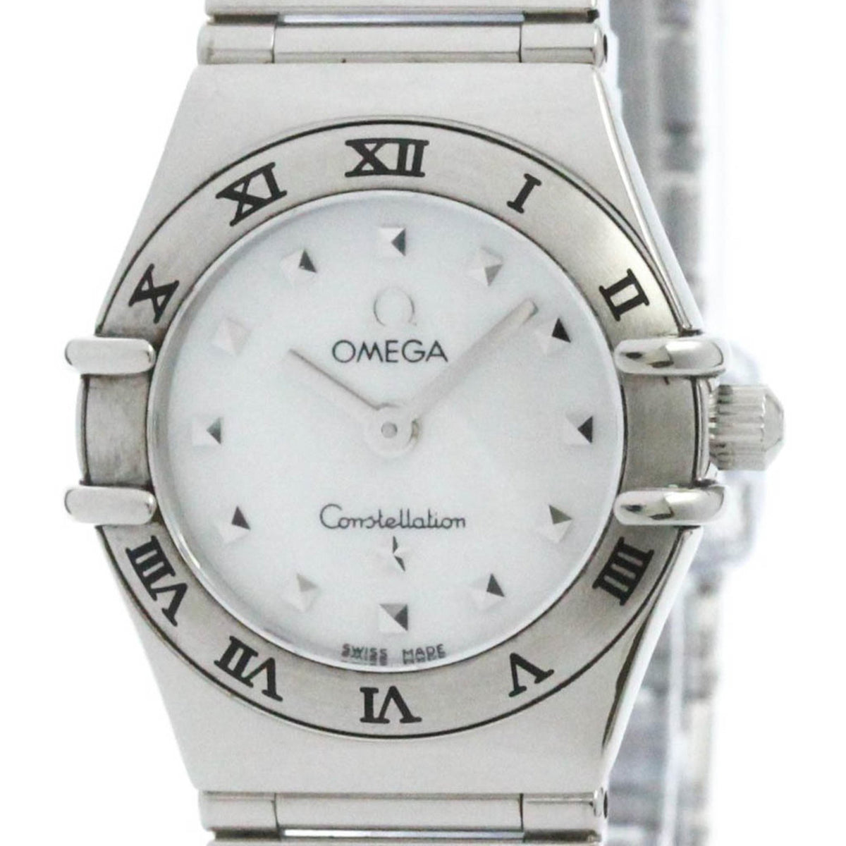 Gebrauchte polierte OMEGA Constellation My Choice Damenuhr mit MOP-Zifferblatt 1561.71 BF577069 