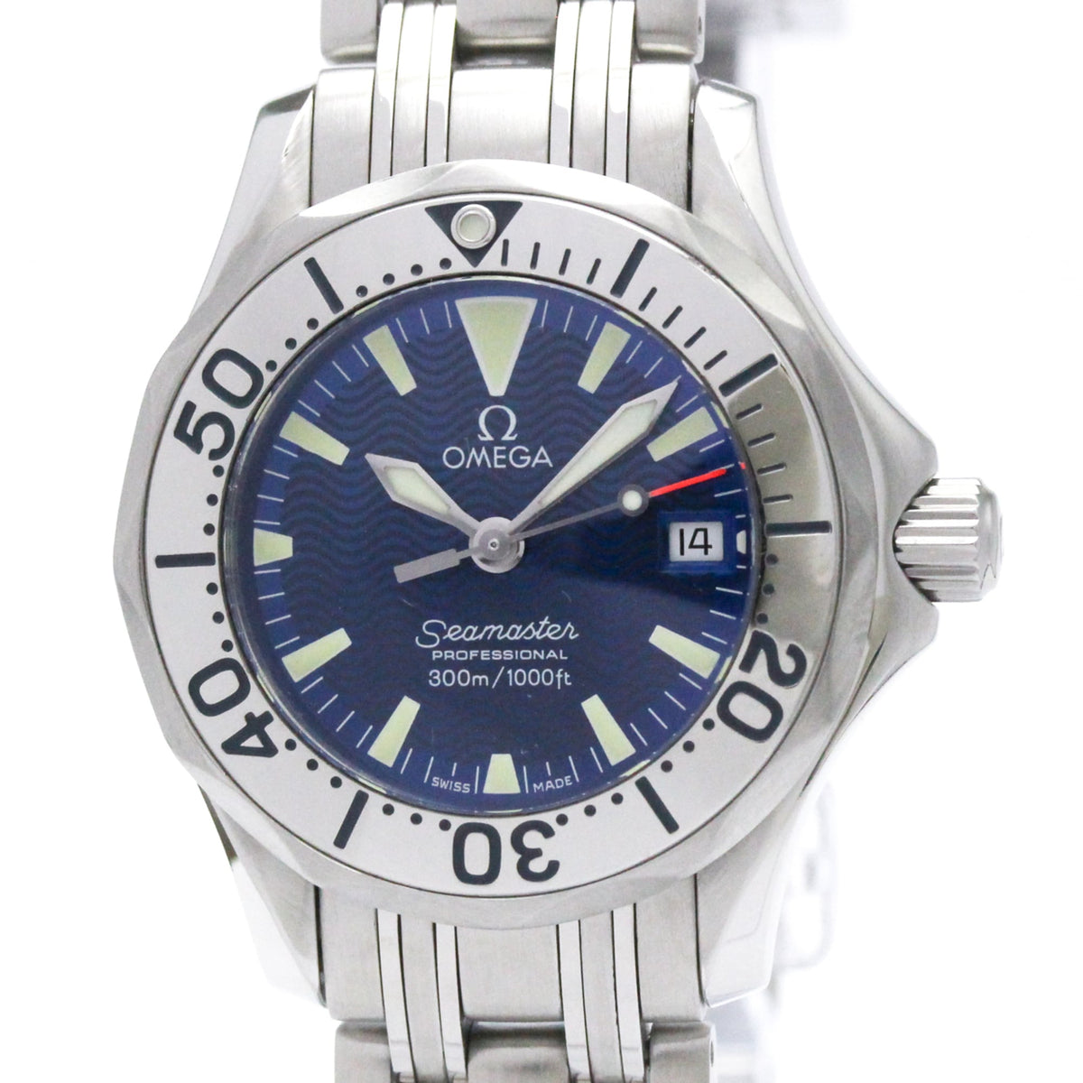 Pre-Owned OMEGA Seamaster Professional 300M Steel Ladies Watch 2283.80 Polished