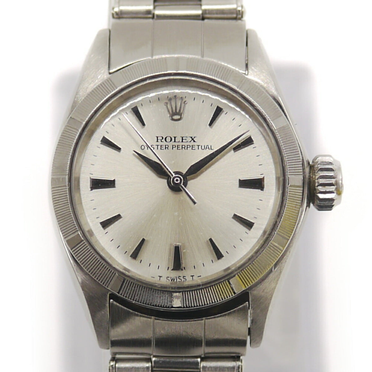 Pre-Owned ROLEX Rolex Oyster Perpetual 6623 7-digit 17th-number Automatic Silver Dial Women's Watch