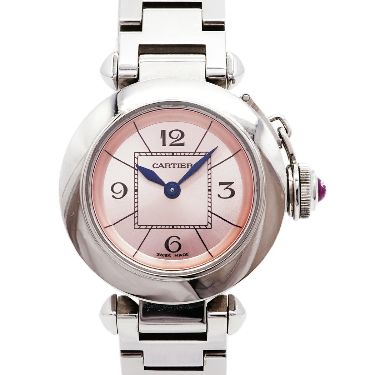 Pre-Owned Cartier Miss Pasha W3140008 Pink Dial Women's Watch